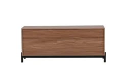 Designer TV-Lowboard Modano – Schwarz matt oder Walnussoptik