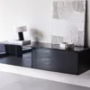 Designer TV-Lowboard Noirra – Schwebendes Design in Schwarz