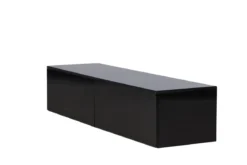 Designer TV-Lowboard Noirra – Schwebendes Design in Schwarz