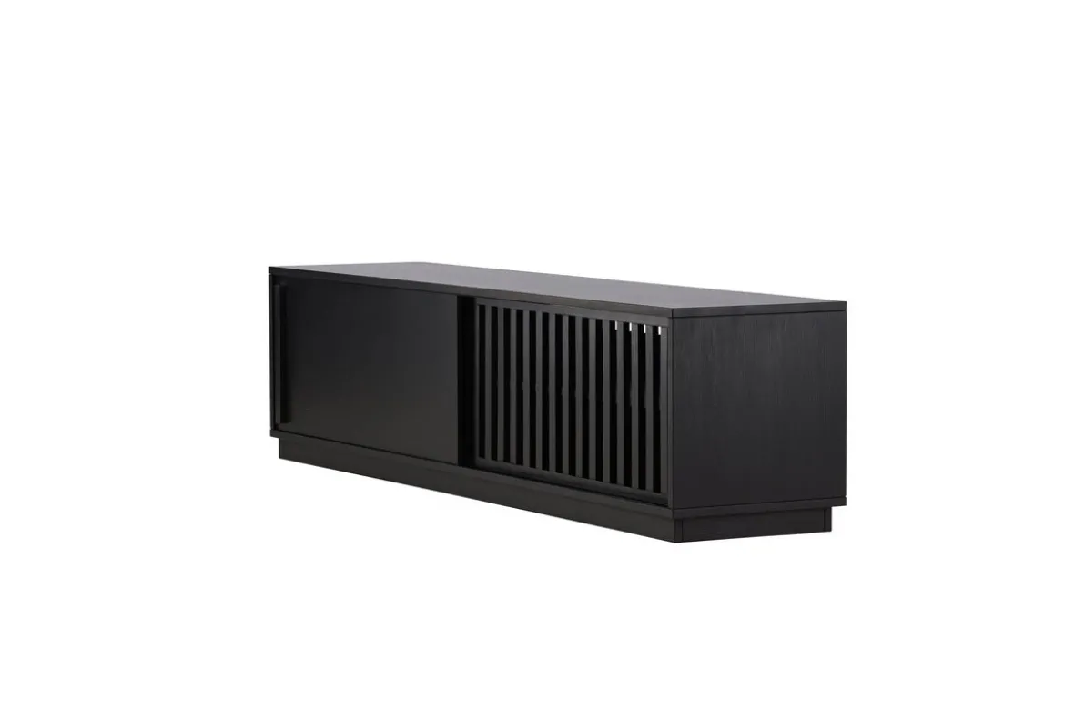 Designer TV-Lowboard Valero 180 cm MDF – Matt, mit Lamellenfront
