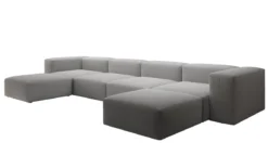 Designer U Sofa Snug in Bouclé