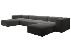 Designer U Sofa Snug in Bouclé
