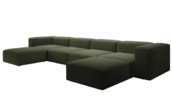 Designer U Sofa Snug in Bouclé
