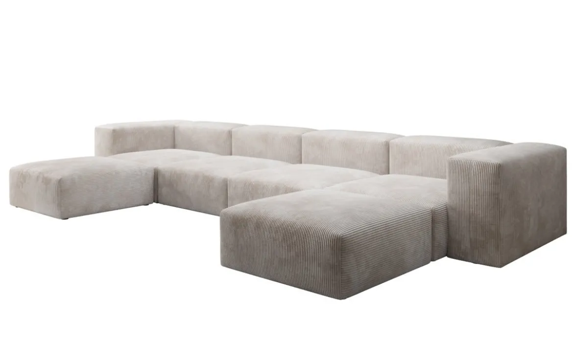 Designer U Sofa Snug in Cord