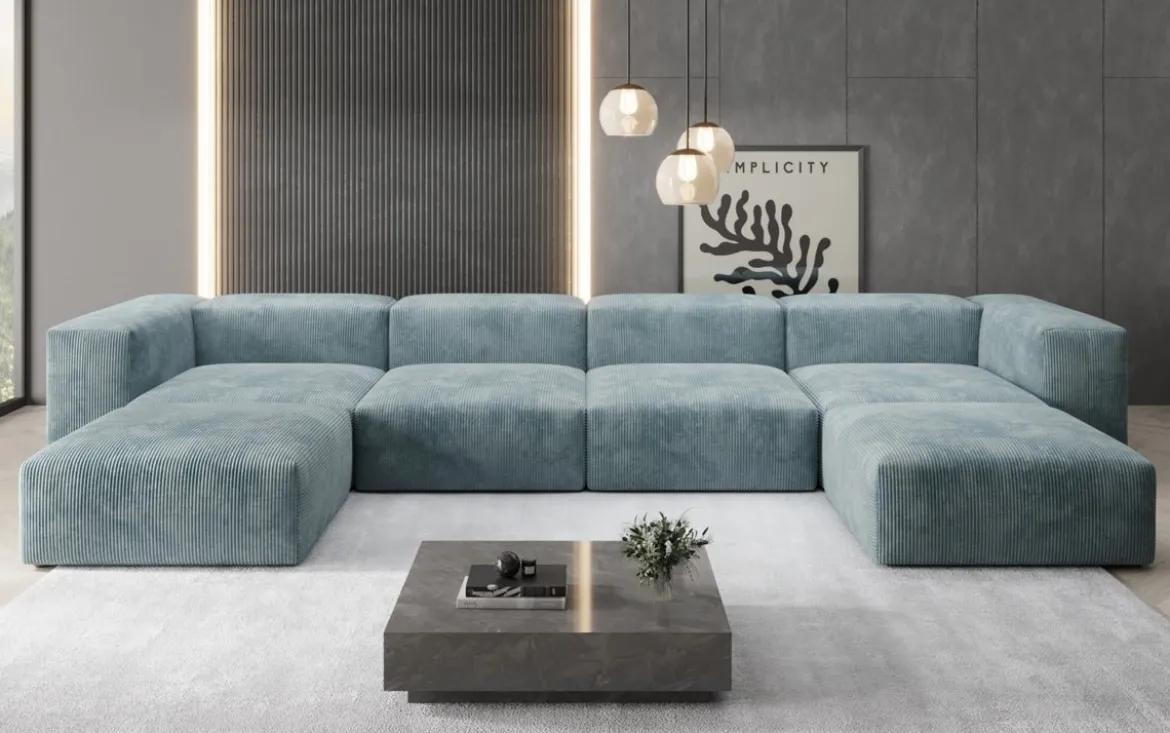Designer U Sofa Snug in Cord
