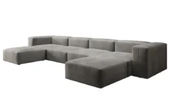 Designer U Sofa Snug in Samt