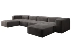 Designer U Sofa Snug in Samt