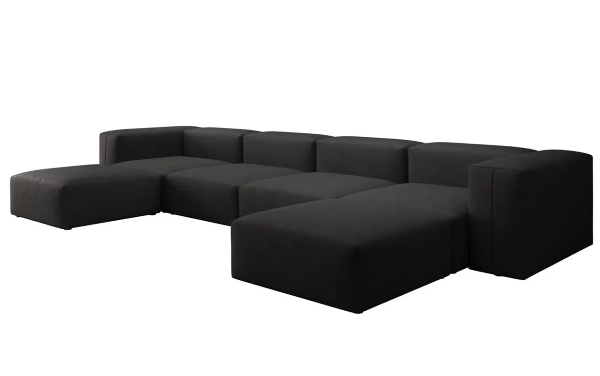 Designer U Sofa Snug in Stoff