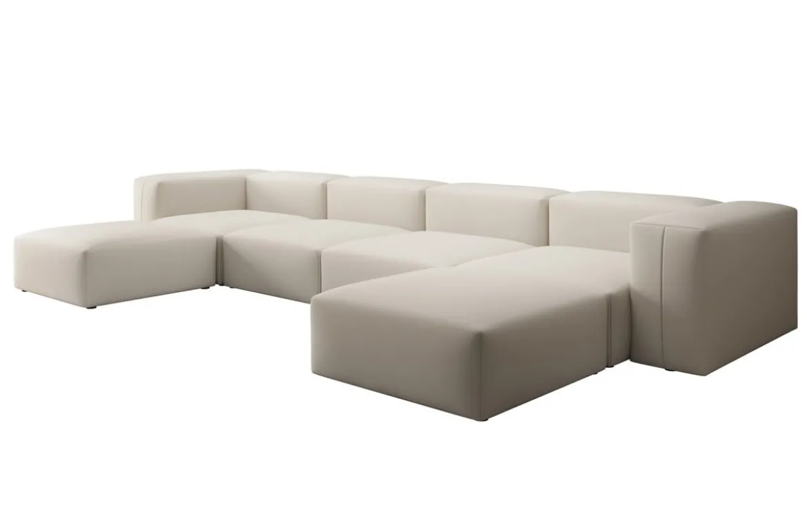 Designer U Sofa Snug in Stoff