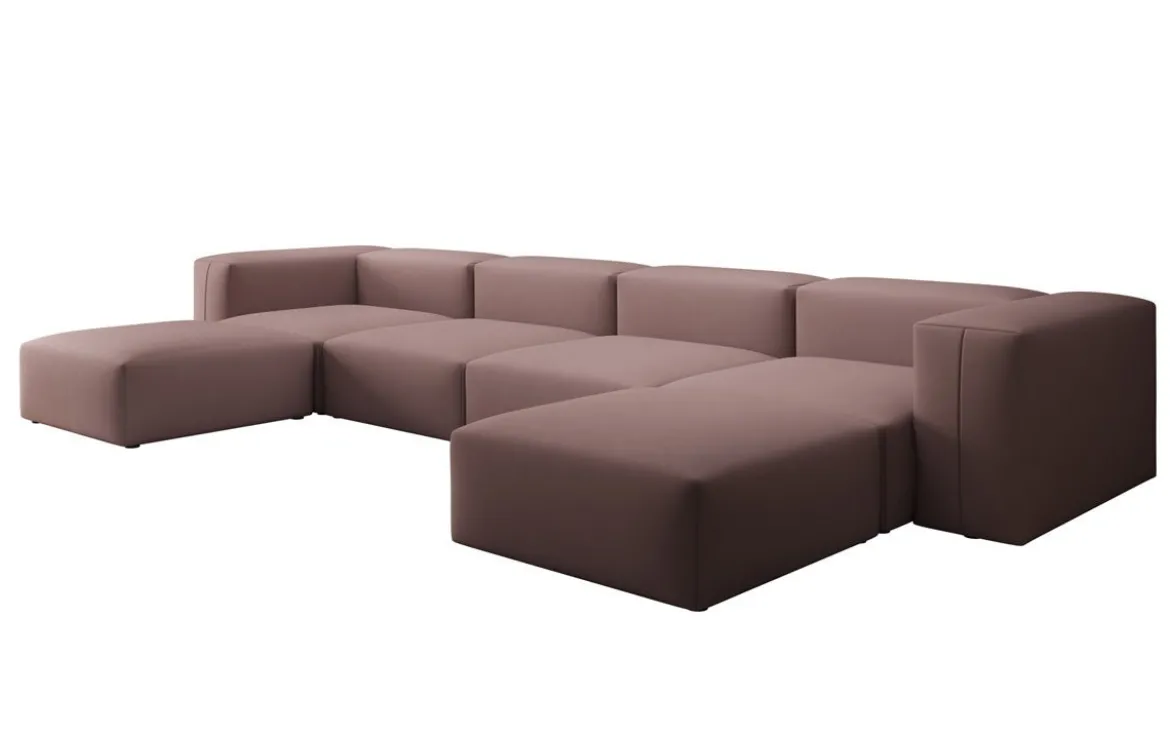 Designer U Sofa Snug in Stoff