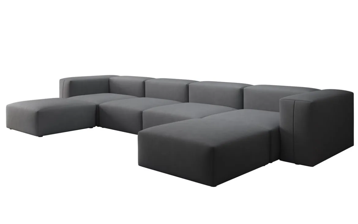 Designer U Sofa Snug in Stoff