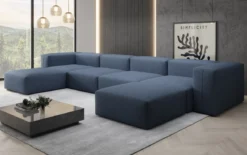 Designer U Sofa Snug in Stoff