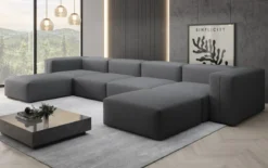 Designer U Sofa Snug in Stoff