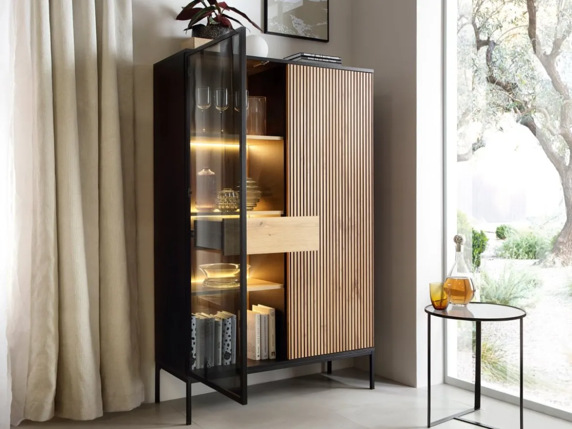 Designer Vitrine Nayra II inkl. LED