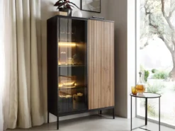 Designer Vitrine Nayra II inkl. LED