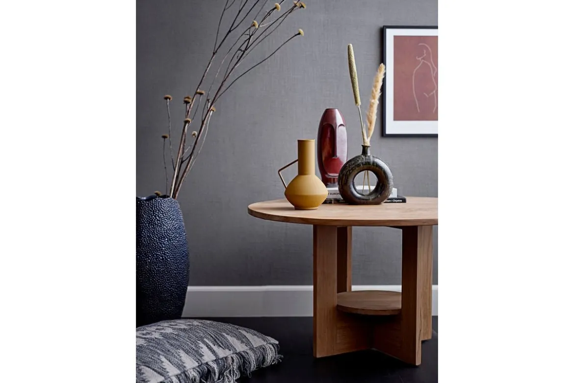 Designvase „Terra Skulpt“ – Vase aus braunem Steingut