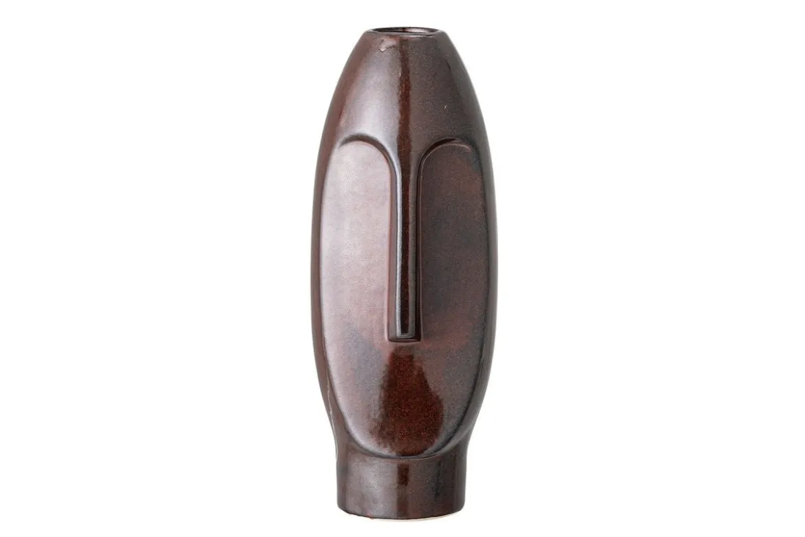 Designvase „Terra Skulpt“ – Vase aus braunem Steingut