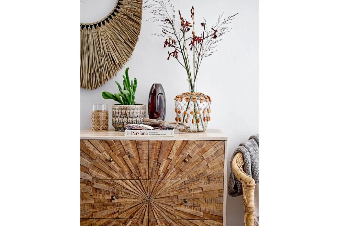 Designvase „Terra Skulpt“ – Vase aus braunem Steingut