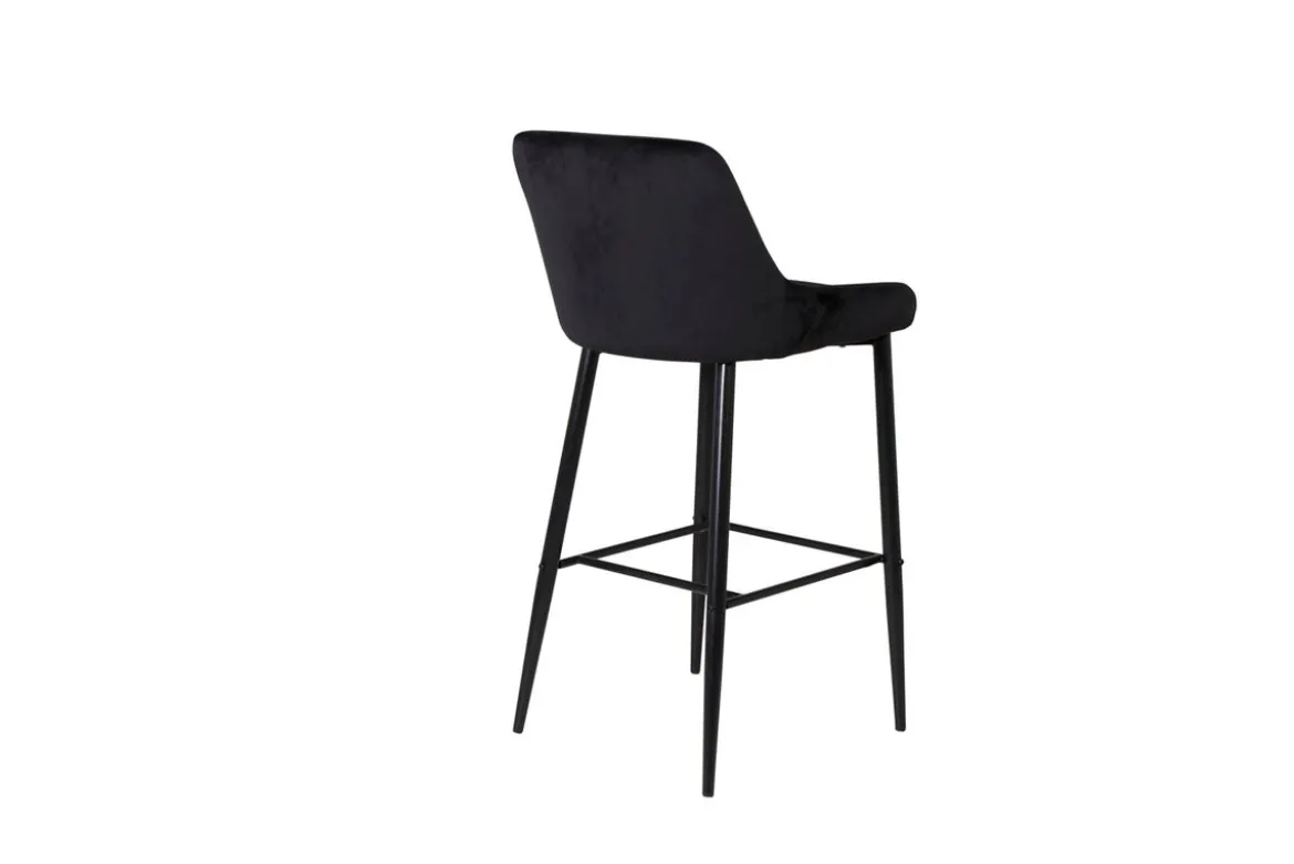 2er Set - Barhocker Leonardo in Samt Schwarz oder Beige
