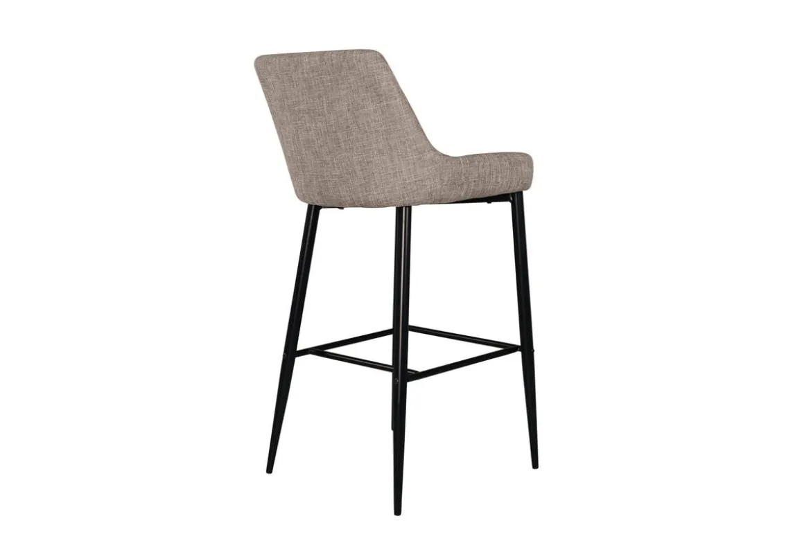 2er Set - Barhocker Leonardo in Samt Schwarz oder Beige