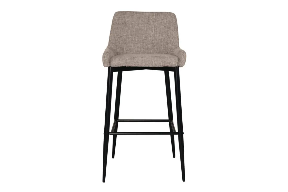 2er Set - Barhocker Leonardo in Samt Schwarz oder Beige