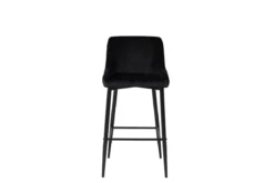2er Set - Barhocker Leonardo in Samt Schwarz oder Beige