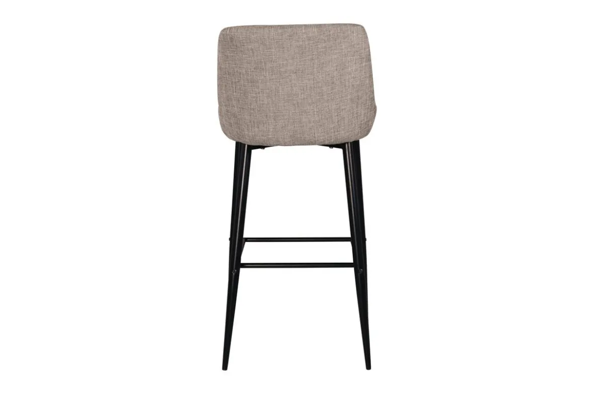 2er Set - Barhocker Leonardo in Samt Schwarz oder Beige