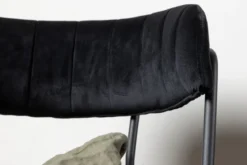 2er Set - Barhocker Louis mit schwarzem Samt