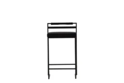 2er Set - Barhocker Ophelia mit schwarzem Samt