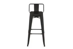 4er Set - Barhocker Tamo - Robust aus Stahl in Schwarz