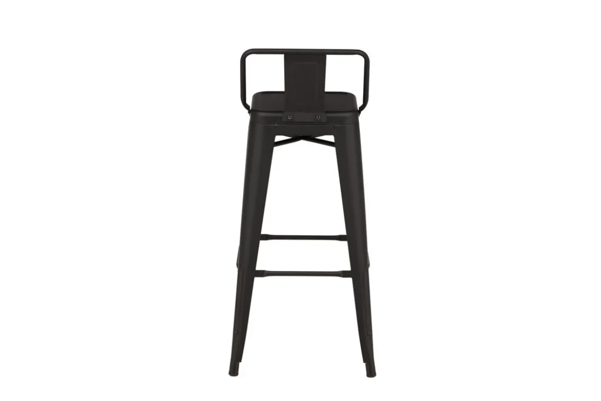 4er Set - Barhocker Tamo - Robust aus Stahl in Schwarz