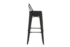 4er Set - Barhocker Tamo - Robust aus Stahl in Schwarz