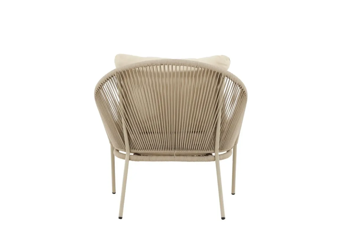 2er Set - Garten Loungesessel Orlina in Beige