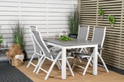 2er Set - Gartenstuhl Alberto aus Textilene/Aluminium