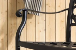 4er Set Gartenstuhl Auri - ein schlichter schwarzer Stuhl aus Aluminium