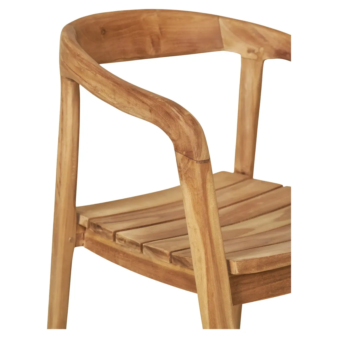 2er Set - Gartenstuhl Bali aus Teakholz