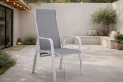 2er Set - Gartenstuhl Bossa aus Textilene/Aluminium