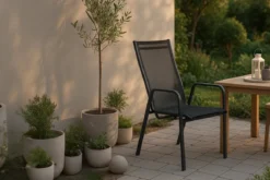 2er Set - Gartenstuhl Bossa aus Textilene/Aluminium