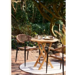 2er Set - Gartenstuhl Canaria aus Aluminium/Rattan