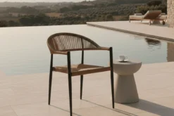 2er Set - Gartenstuhl Canaria aus Aluminium/Rattan