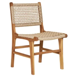 2er Set - Gartenstuhl Capri ohne Armlehne aus Teakholz