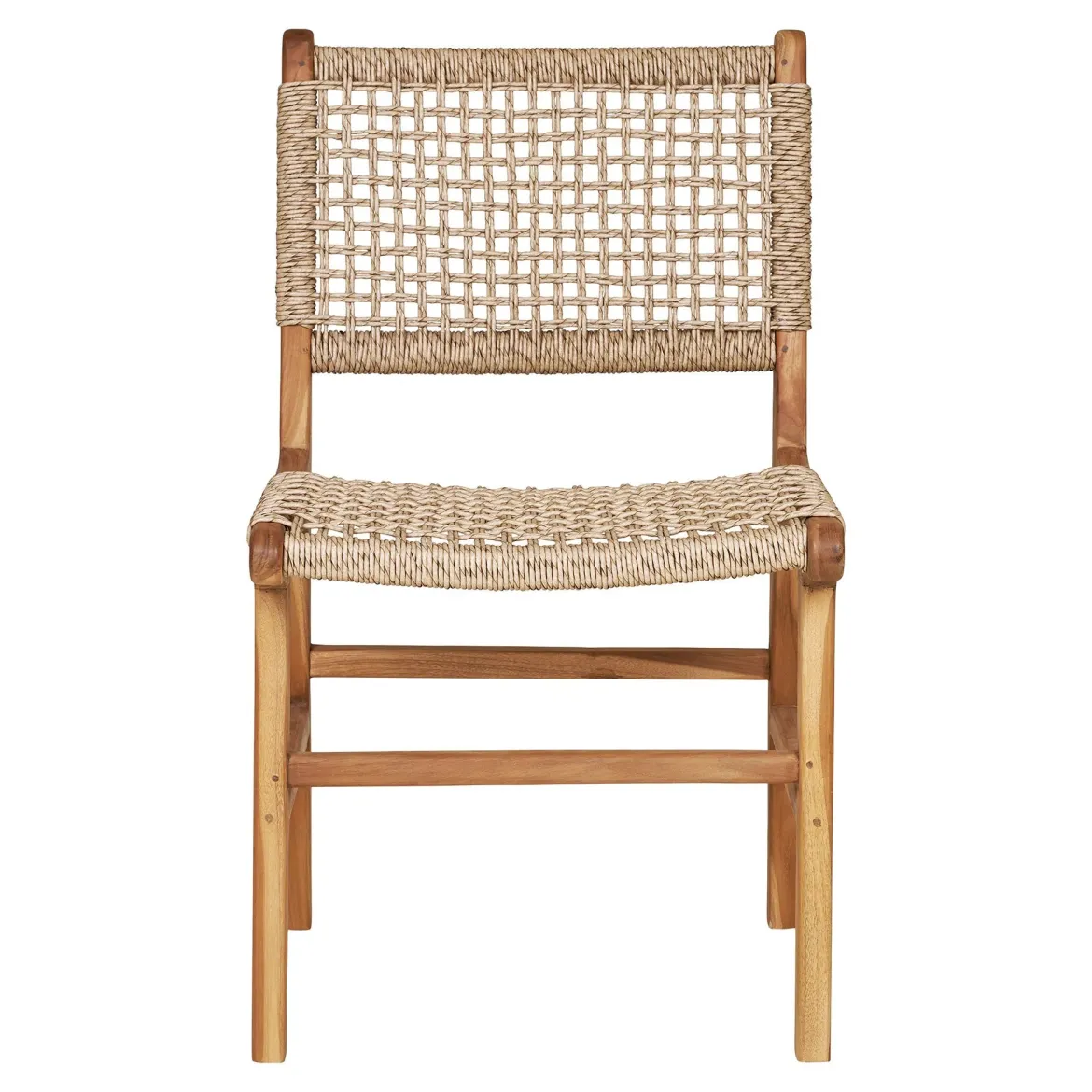 2er Set - Gartenstuhl Capri ohne Armlehne aus Teakholz