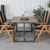 2er Set - Gartenstuhl George aus Akazie/Polyester