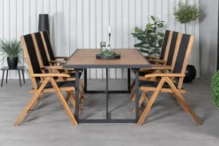 2er Set - Gartenstuhl George aus Akazie/Polyester