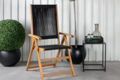 2er Set - Gartenstuhl George aus Akazie/Polyester