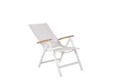 2er Set - Gartenstuhl GranCanaria aus Textilene/Aluminium in Schwarz, Weiß oder Beige