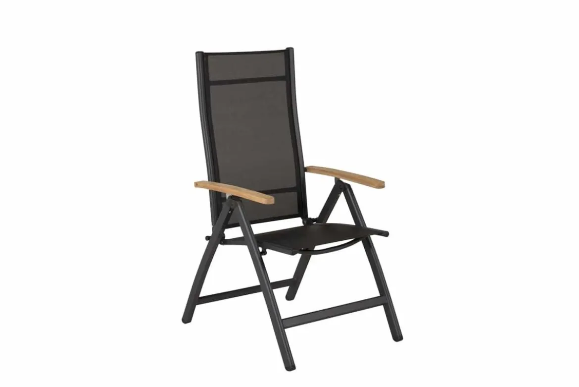 2er Set - Gartenstuhl GranCanaria aus Textilene/Aluminium in Schwarz, Weiß oder Beige