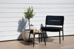 2er Set - Gartenstuhl Laura aus Stahl inklusive Kissen