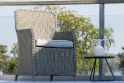 2er Set - Gartenstuhl London aus synthetischem Rattan