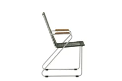 2er Set - Gartenstuhl Malta aus Metall, farbiges Seilgeflecht